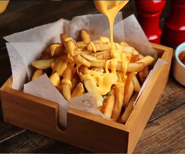 Frites maison Cheddar fondu